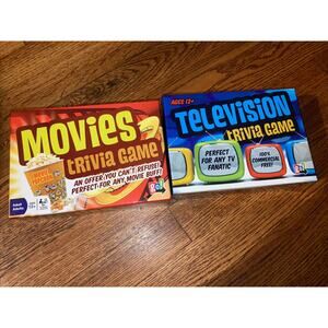 Movies & Television Trivia Games by Imagination. Ages 12+ EUC And Complete